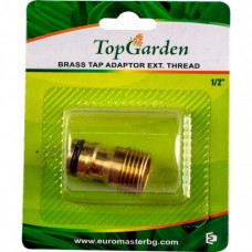 TOPGARDEN Adaptor robinet cu filet exterior din al..
